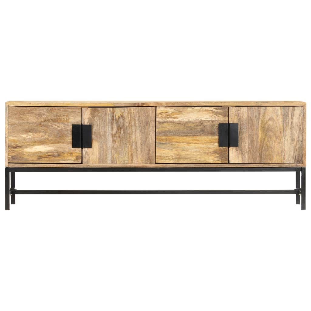 Wood finish - TV Cabinet 140x30x50 cm Solid Mango Wood