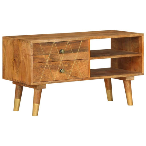 TV Cabinet 2 Drawers mango wood