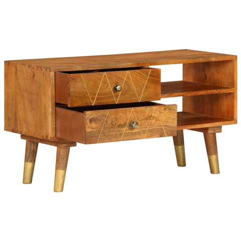 TV Cabinet 2 Drawers mango wood