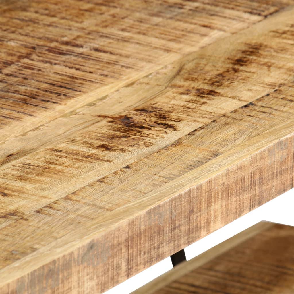 TV Cabinet 2 Shelves Solid Mango Wood