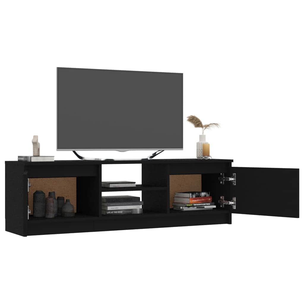 TV Cabinet Black-Chipboard