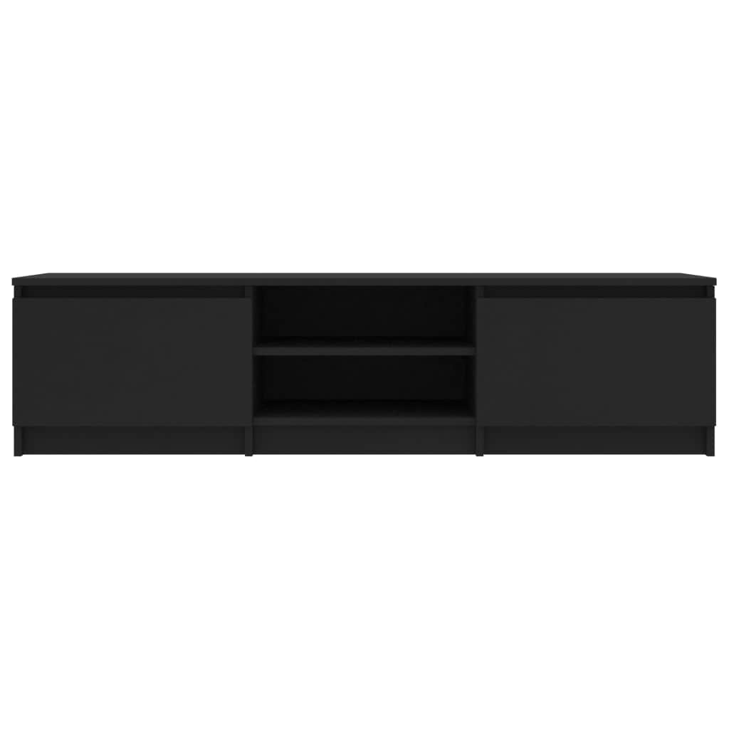 TV Cabinet Black, Chipboard