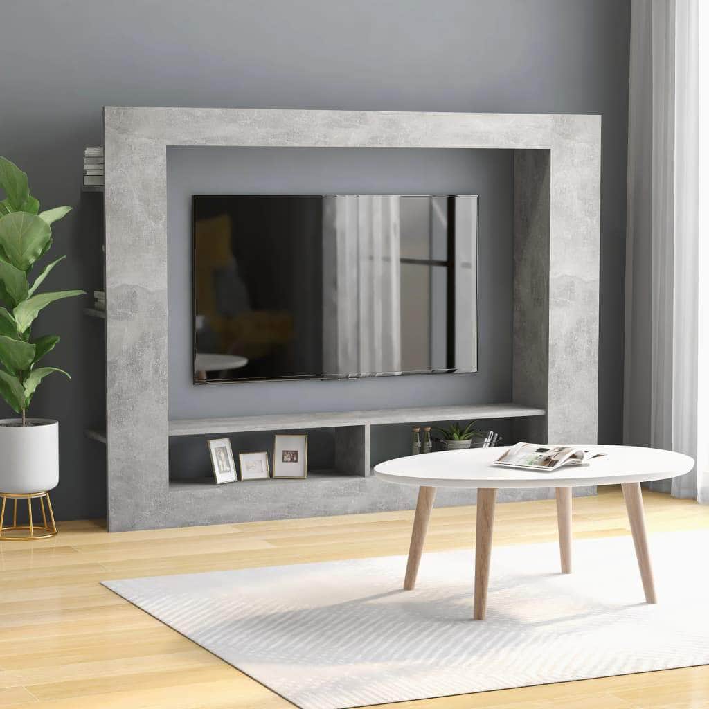 TV Cabinet Concrete Grey /Chipboard