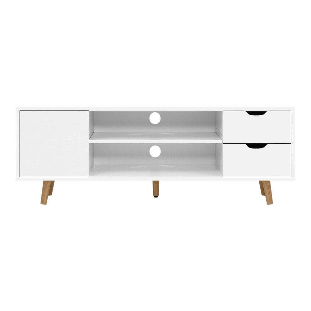 TV Cabinet Entertainment Unit 120cm White Larin