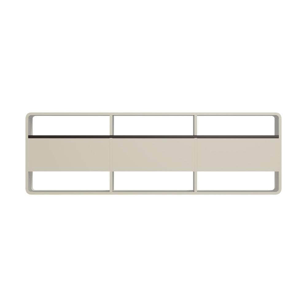 TV Cabinet Entertainment Unit 140cm with 3 Drawers & 6 Open Shelves