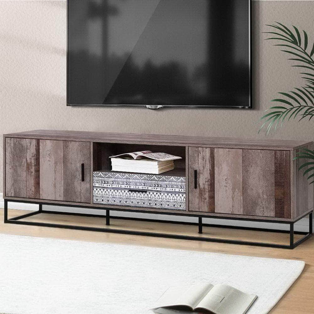 Tv Cabinet Entertainment Unit 180Cm Industrial