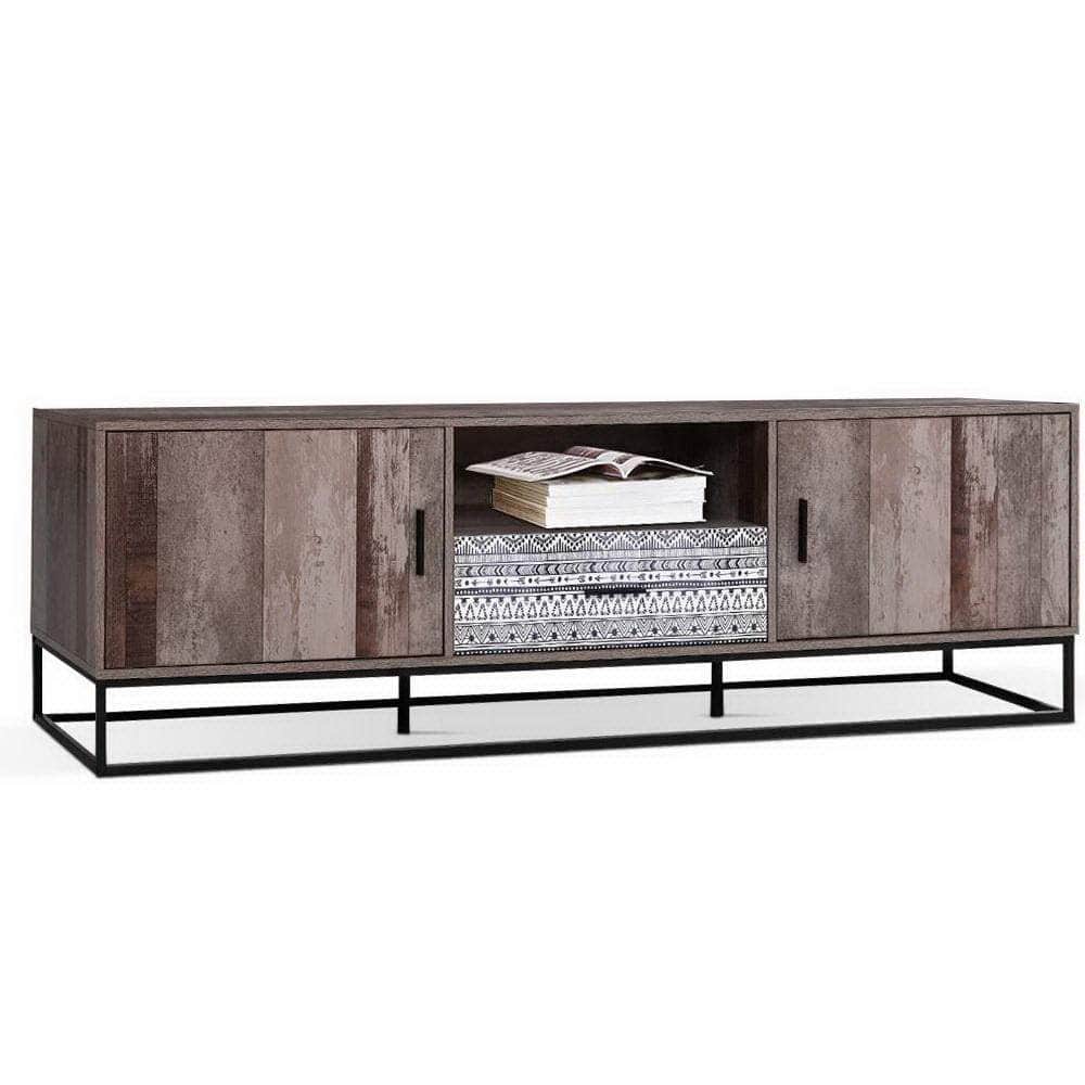 Tv Cabinet Entertainment Unit 180Cm Industrial