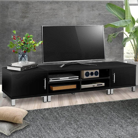 Entertainment Unit with Cabinets Black