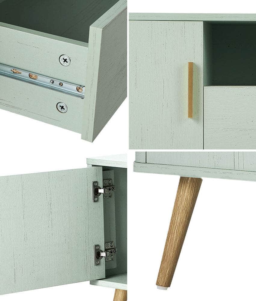 TV Cabinet Entertainment Unit Stand 160cm Green
