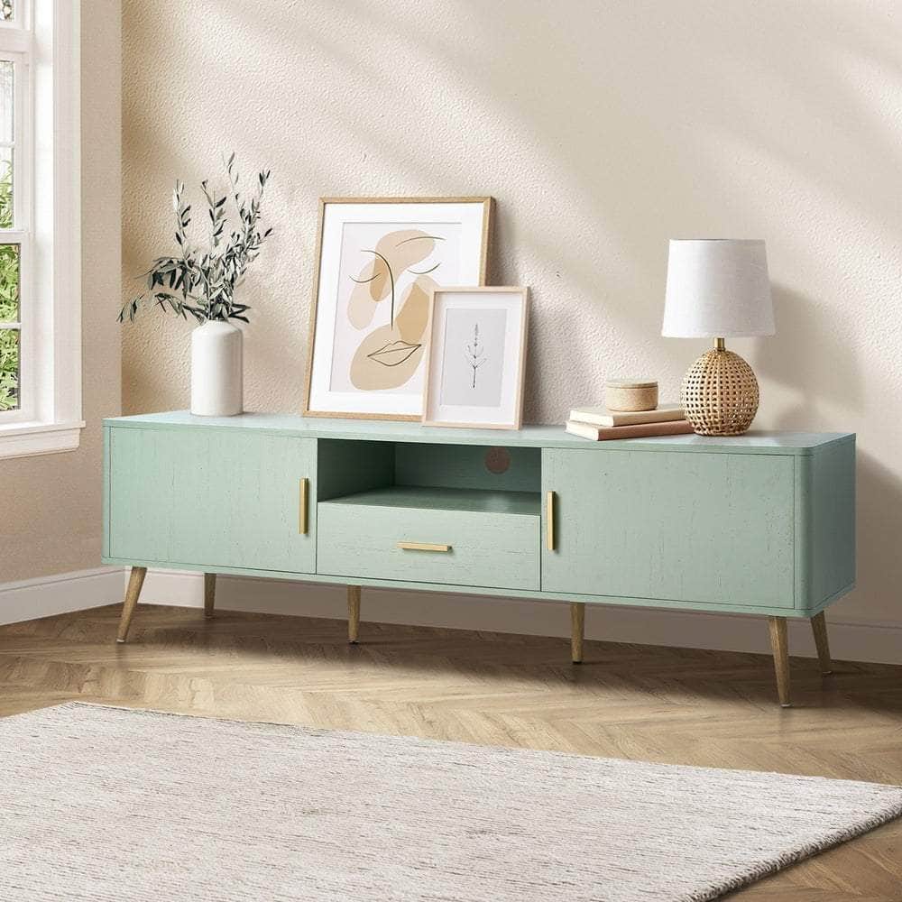 TV Cabinet Entertainment Unit Stand 160cm Green