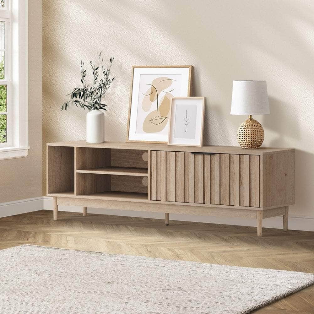 TV Cabinet Entertainment Unit Stand 160cm Natural