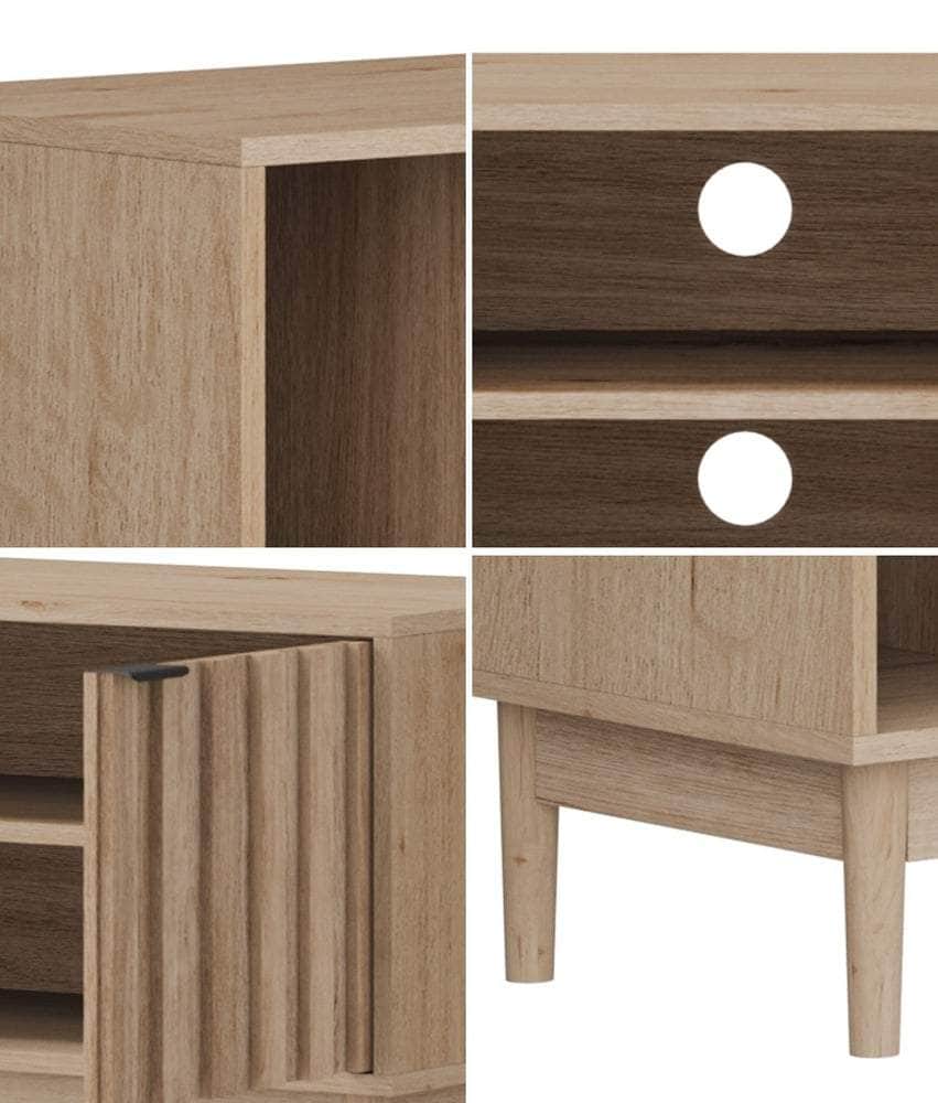 TV Cabinet Entertainment Unit Stand 160cm Natural