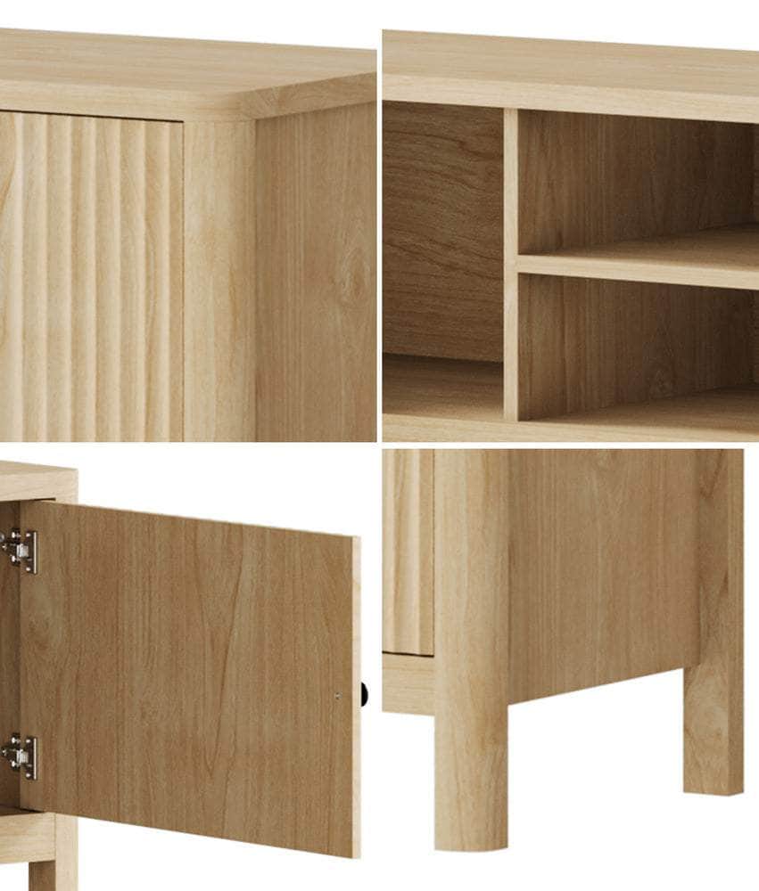 TV Cabinet Entertainment Unit Stand 160cm Natural