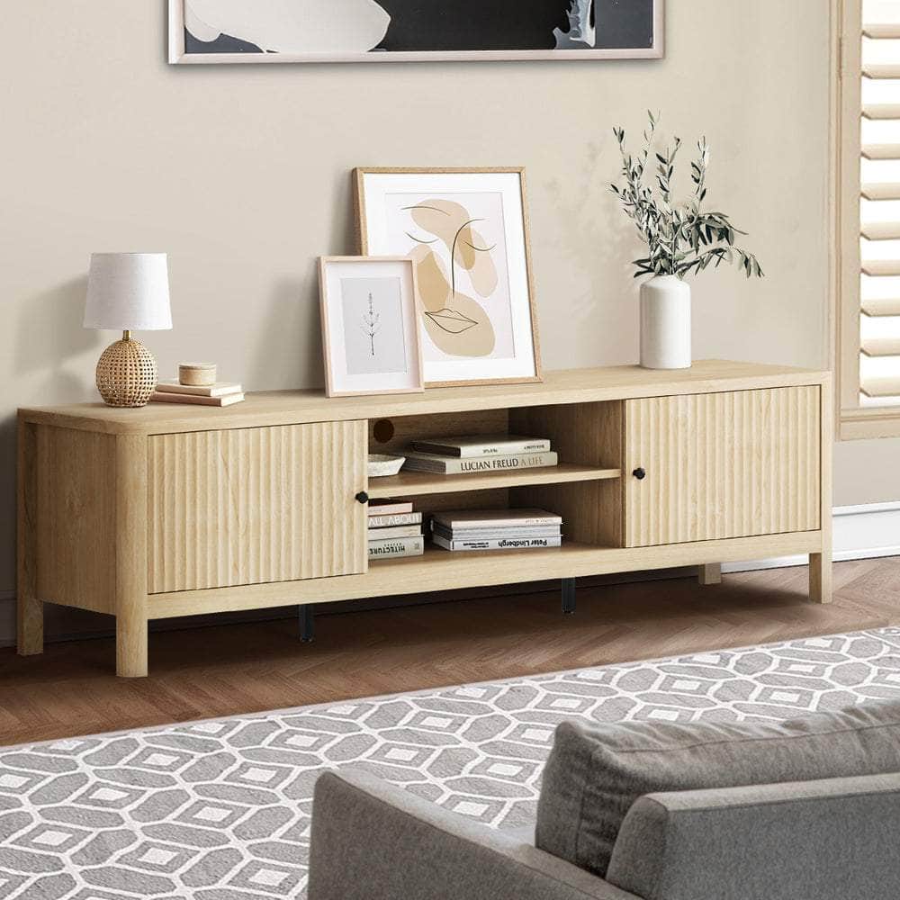 TV Cabinet Entertainment Unit Stand 160cm Natural