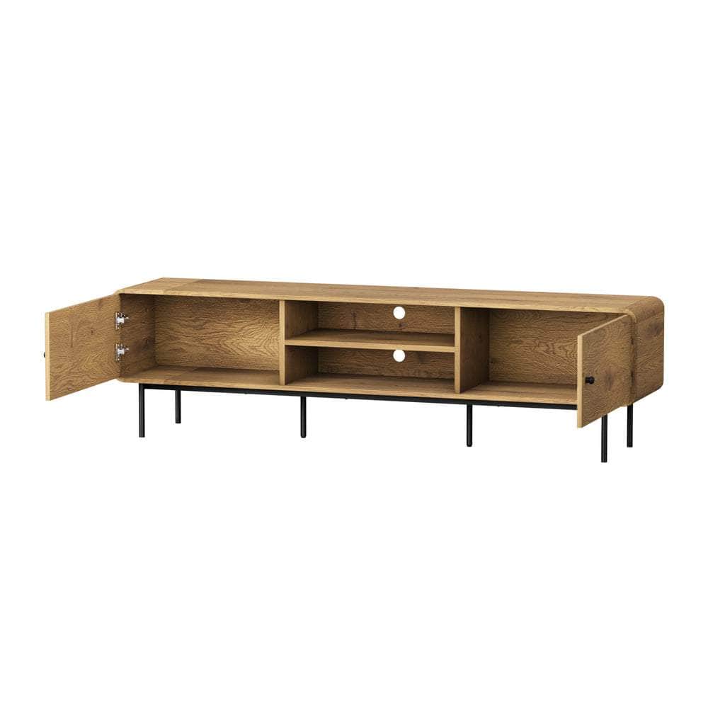 TV Cabinet Entertainment Unit Stand 180cm Oak