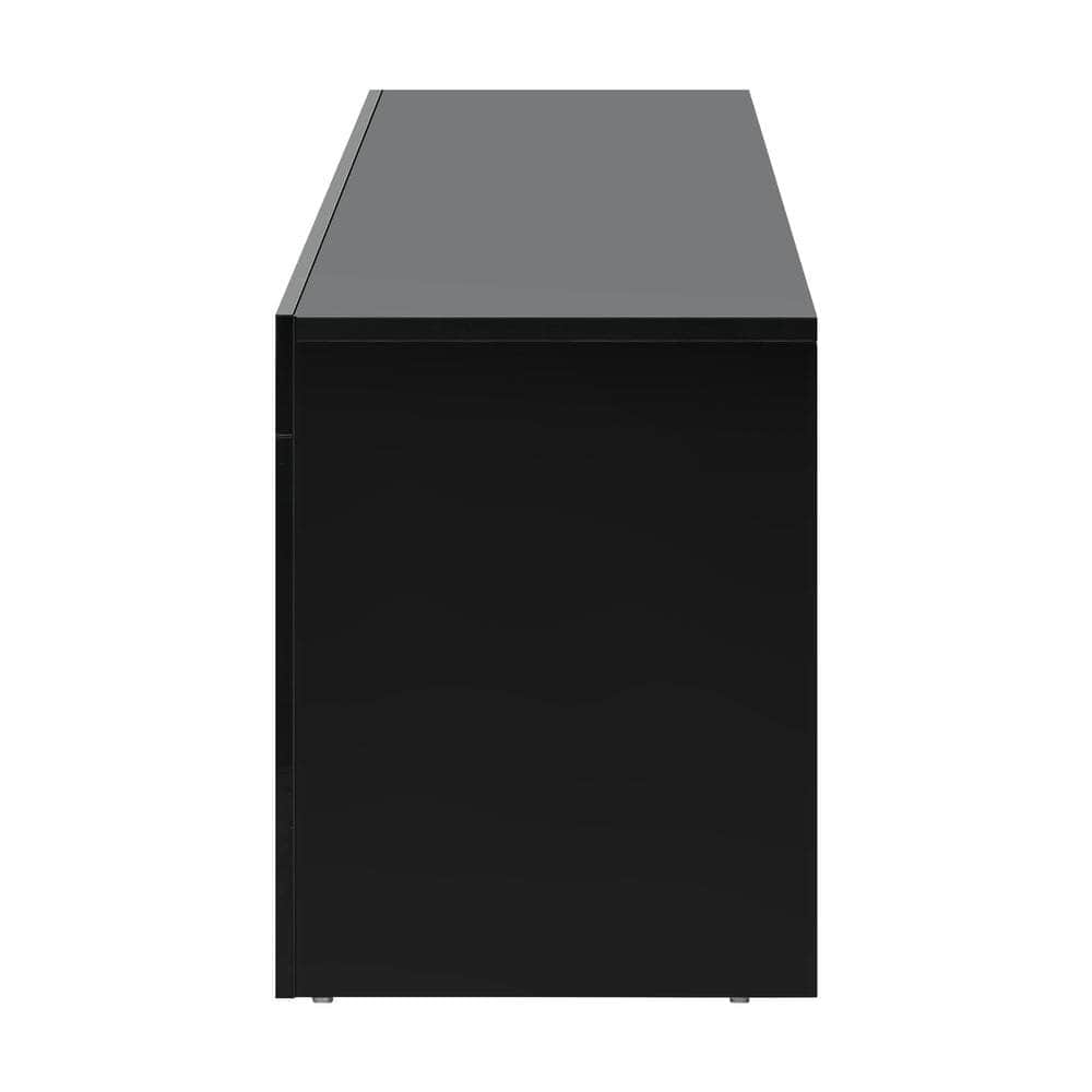 TV Cabinet Entertainment Unit Stand LED RGB Gloss Furniture White/Black