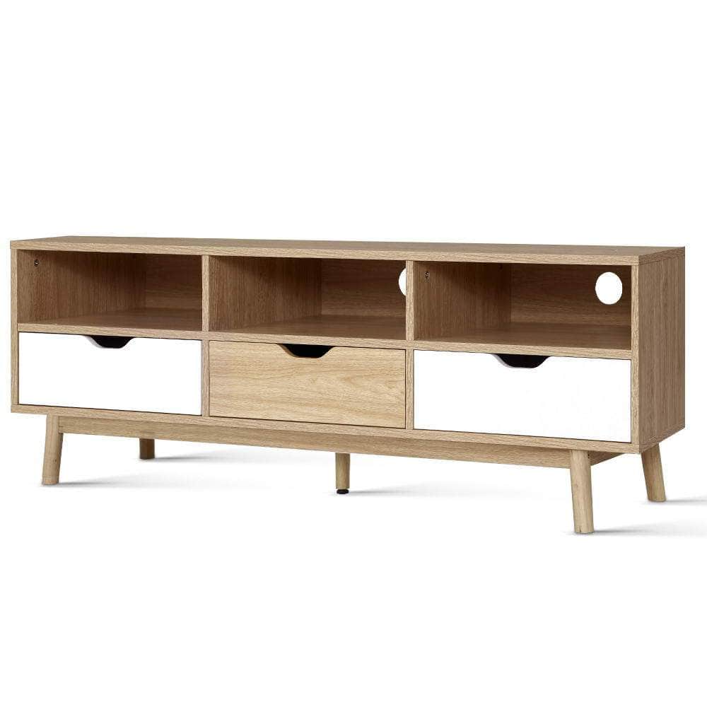 Tv Cabinet Entertainment Unit Stand Wooden Storage