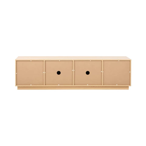 TV Cabinet Entertainment Unit Wooden Storage Shelf 180cm