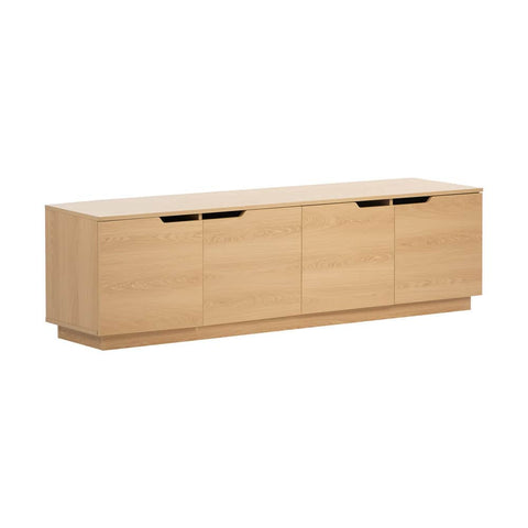 TV Cabinet Entertainment Unit Wooden Storage Shelf 180cm