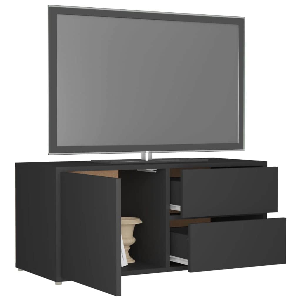 TV Cabinet Grey Chipboard 1