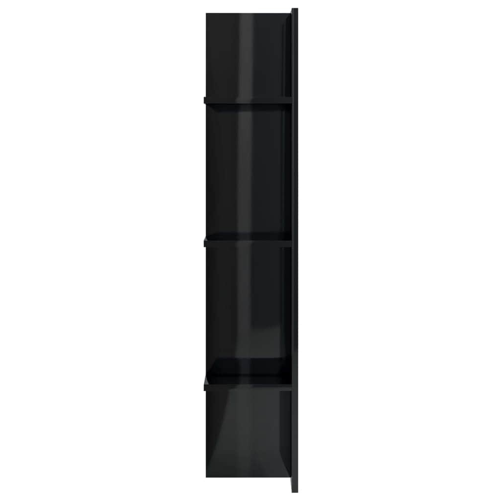 TV Cabinet High  Gloss Black  Chipboard