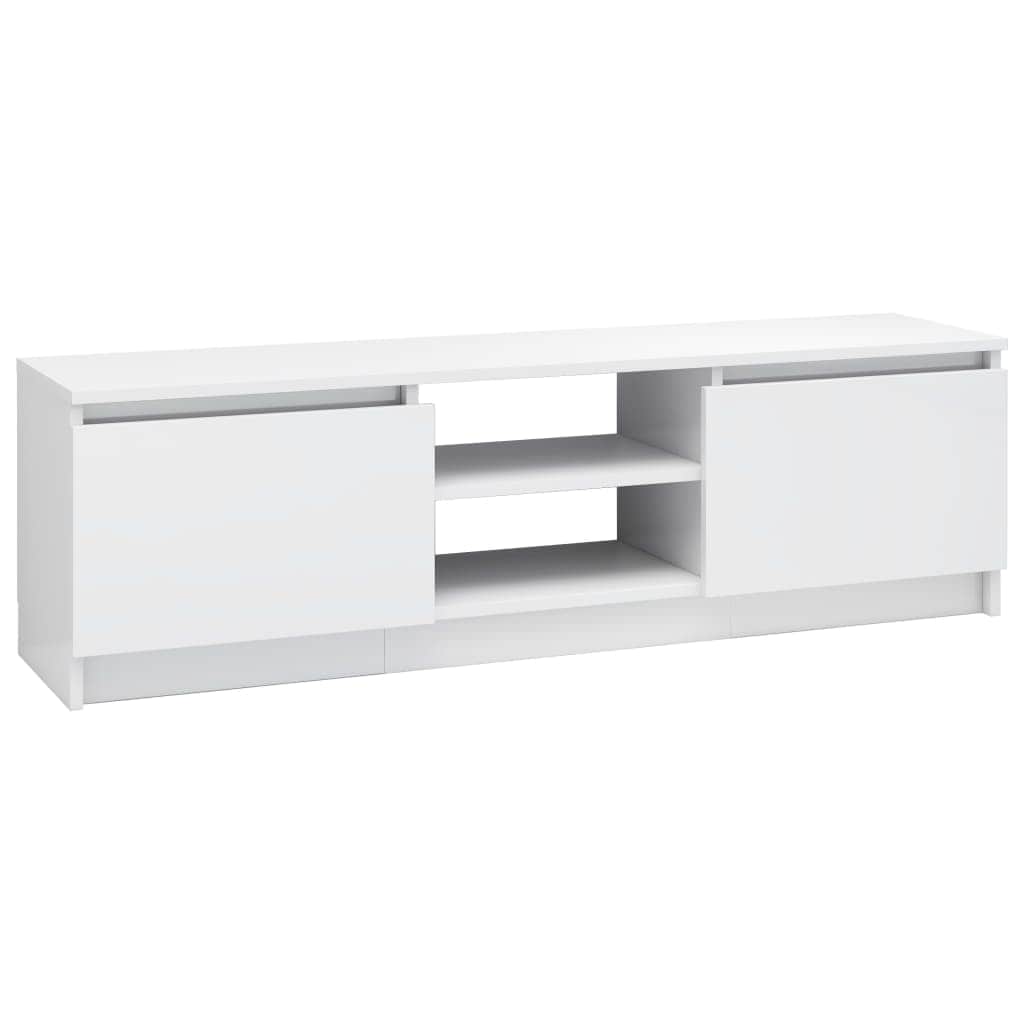 TV Cabinet High Gloss White  Chipboard