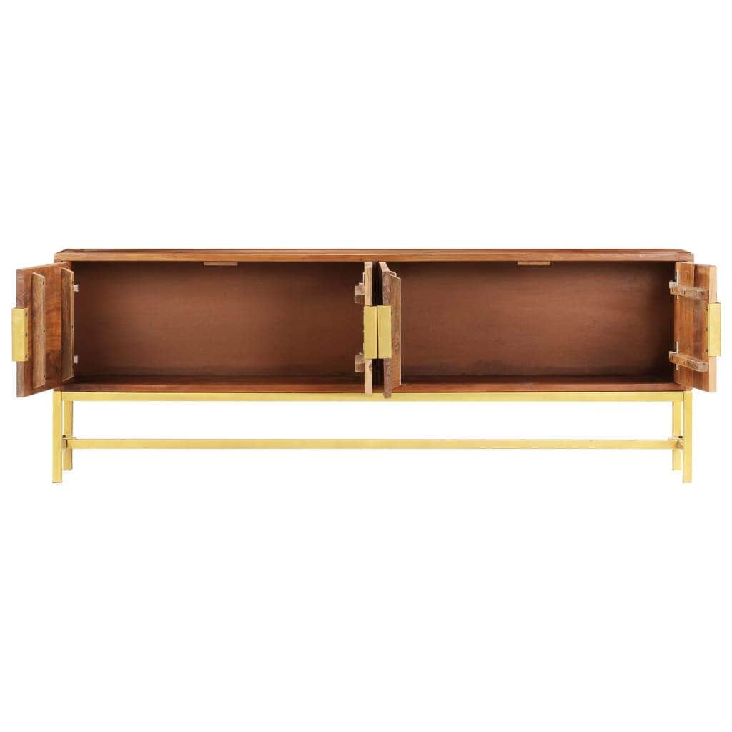 TV Cabinet Solid Acacia Wood