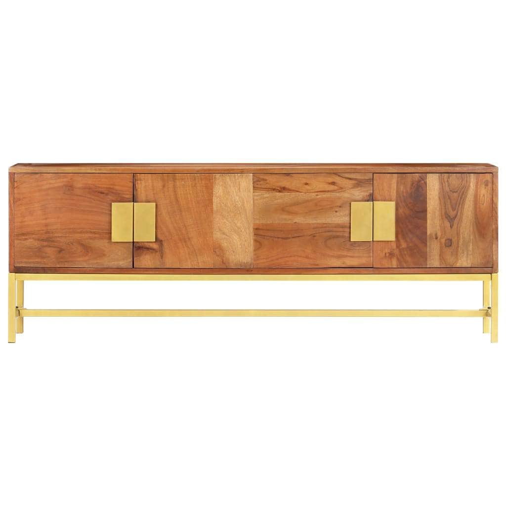 Acacia finish - TV Cabinet Solid Acacia Wood