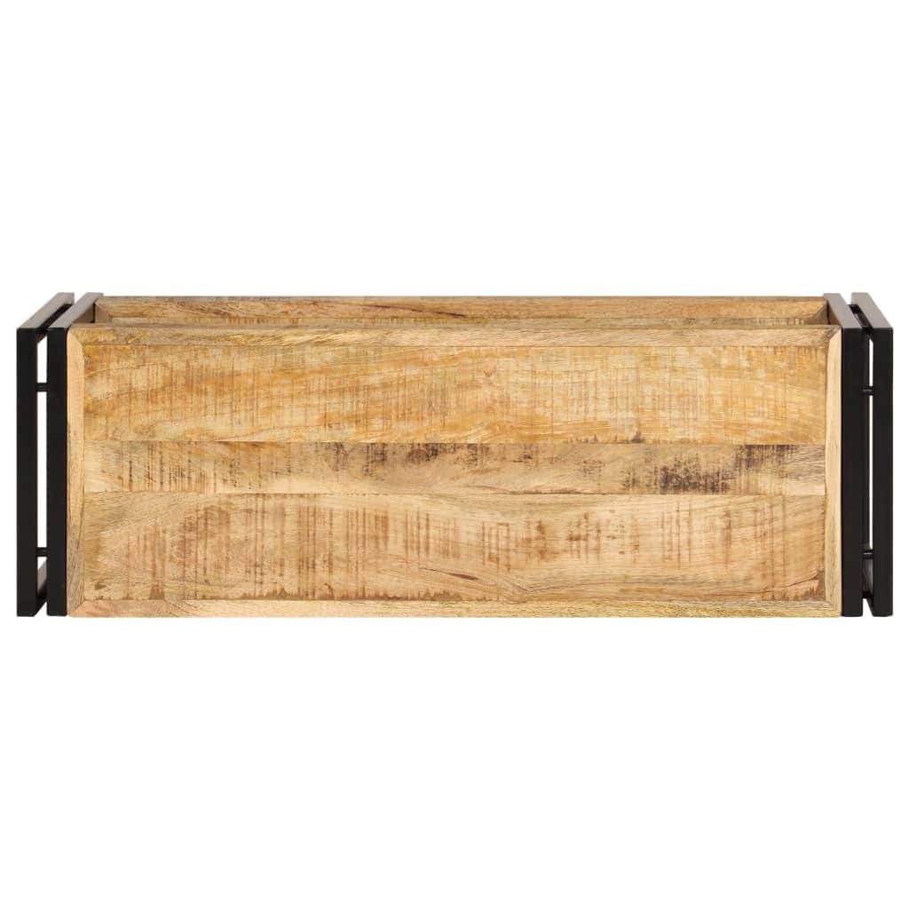 TV Cabinet Solid Mango Wood With a Shelf