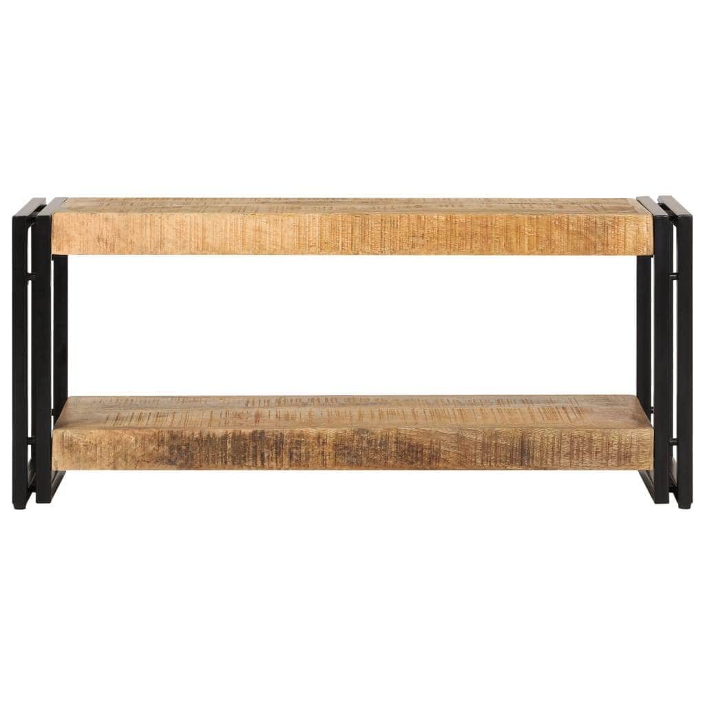 TV Cabinet Solid Mango Wood With a Shelf