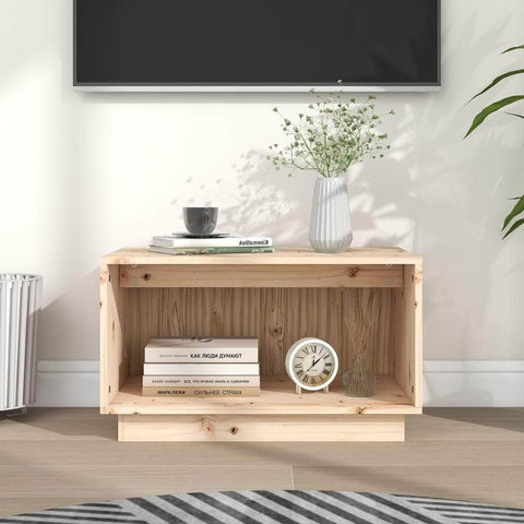 TV Cabinet Solid Wood Pine Natural/Honey Brown/White/Black