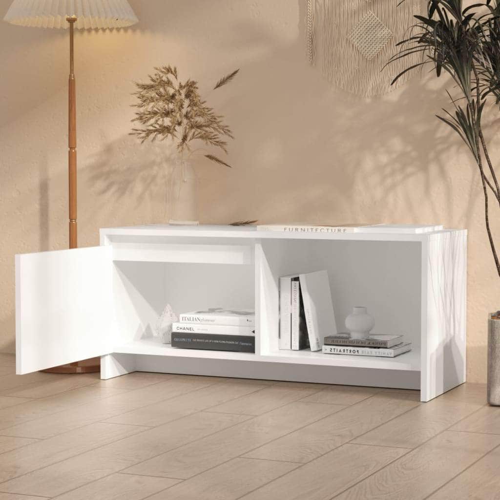 Tv Cabinet Stands White Chipboard