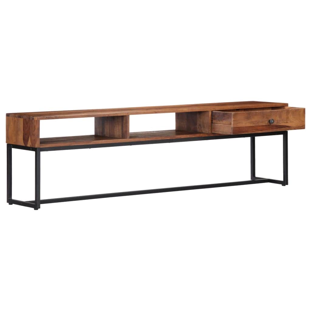 TV Cabinet Storage Solid Sheesham Wood