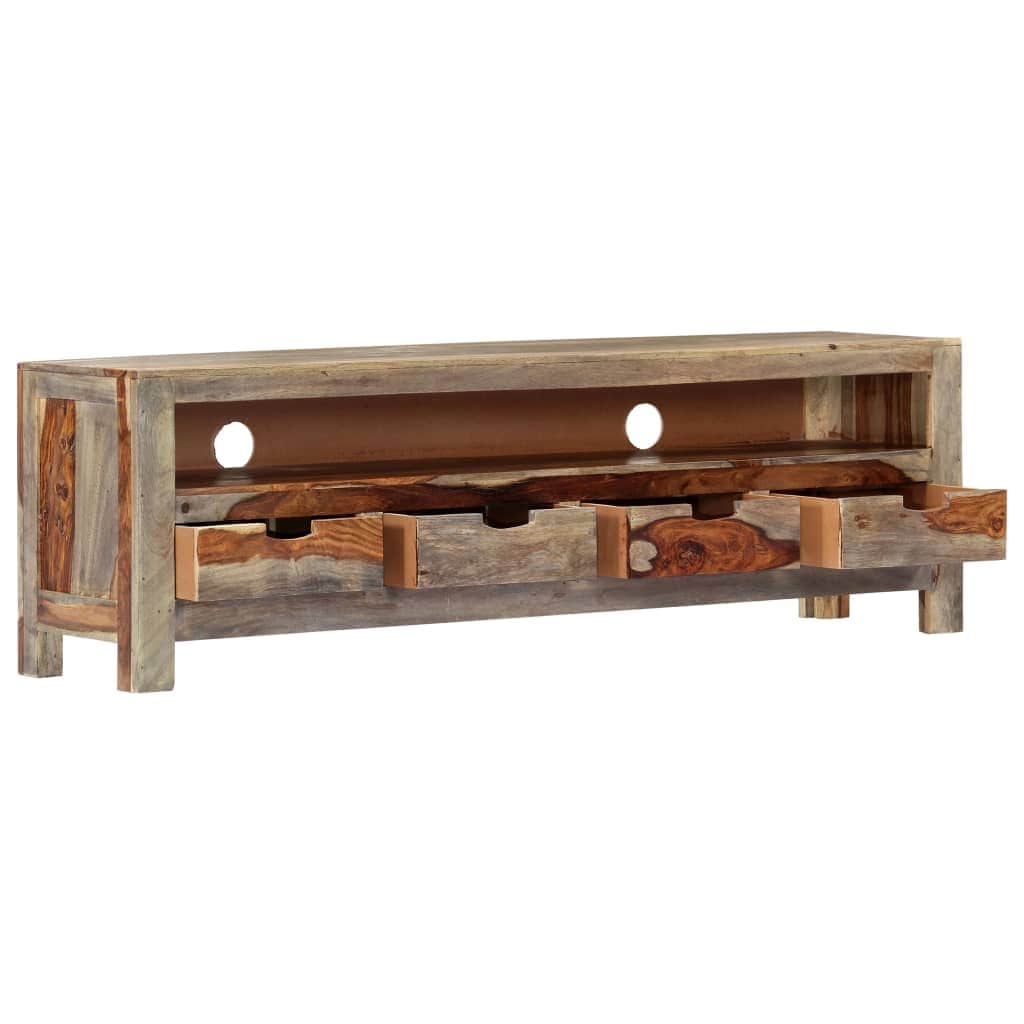 TV Cabinet Storage Unit Solid Sheesham Wood