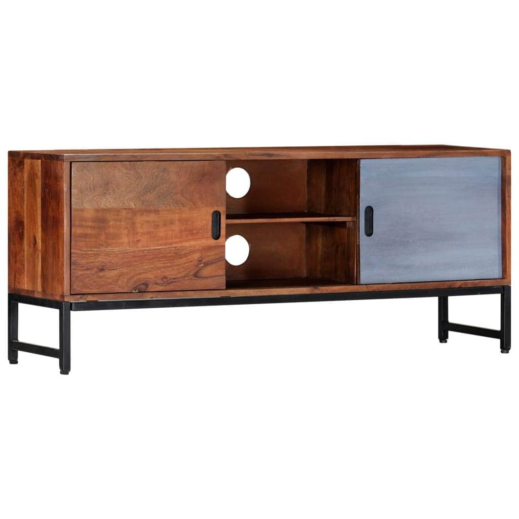 TV Cabinet Unit Solid Acacia Wood