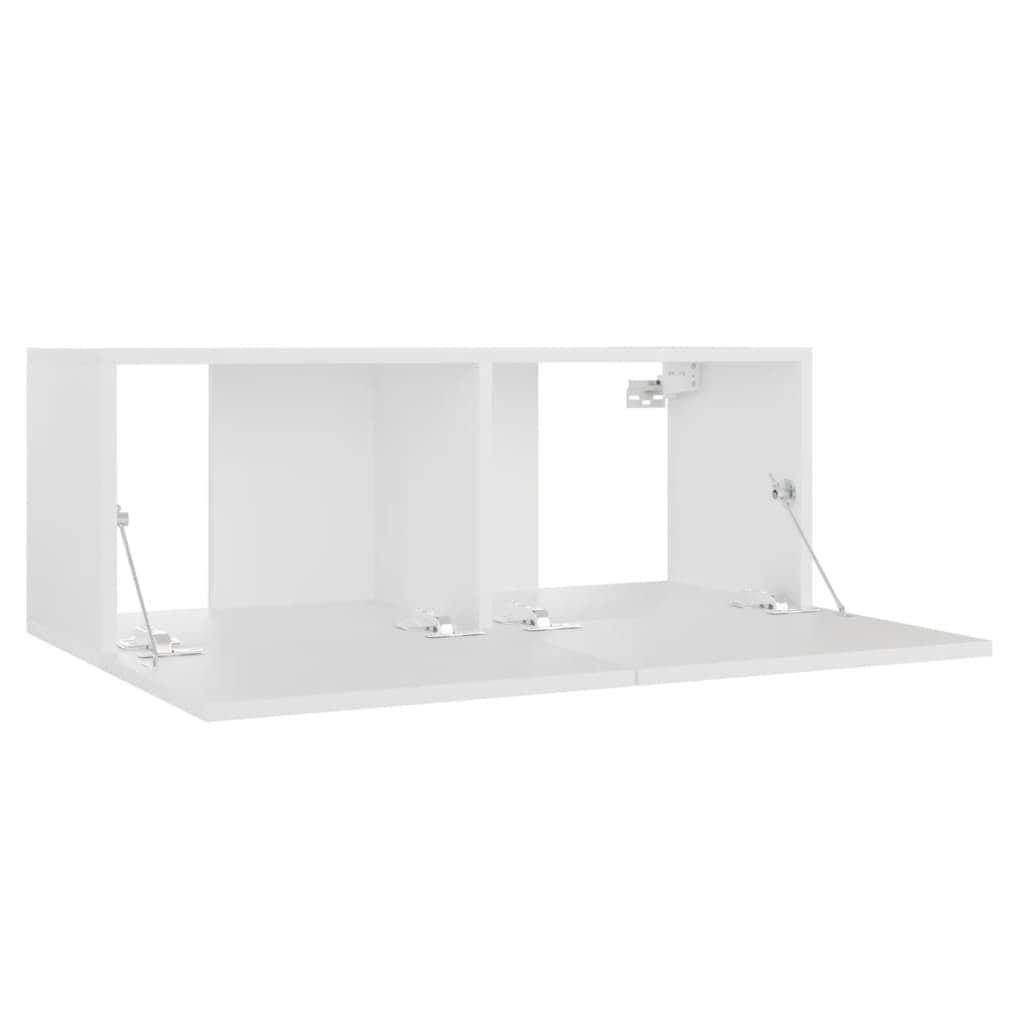 TV Cabinet White Chipboard