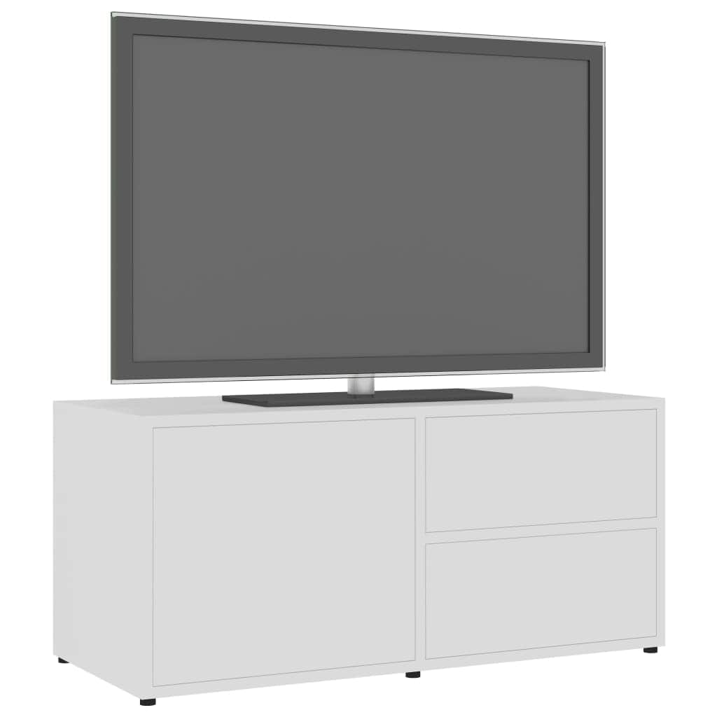 TV Cabinet White Chipboard