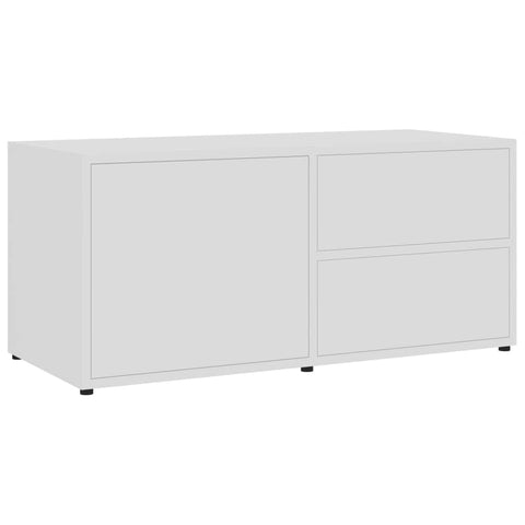 TV Cabinet White Chipboard