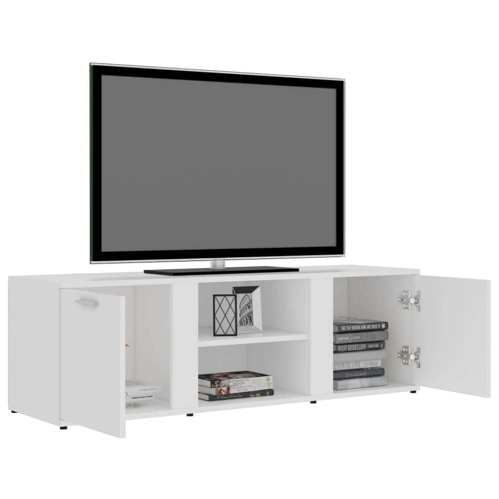 TV Cabinet White Chipboard