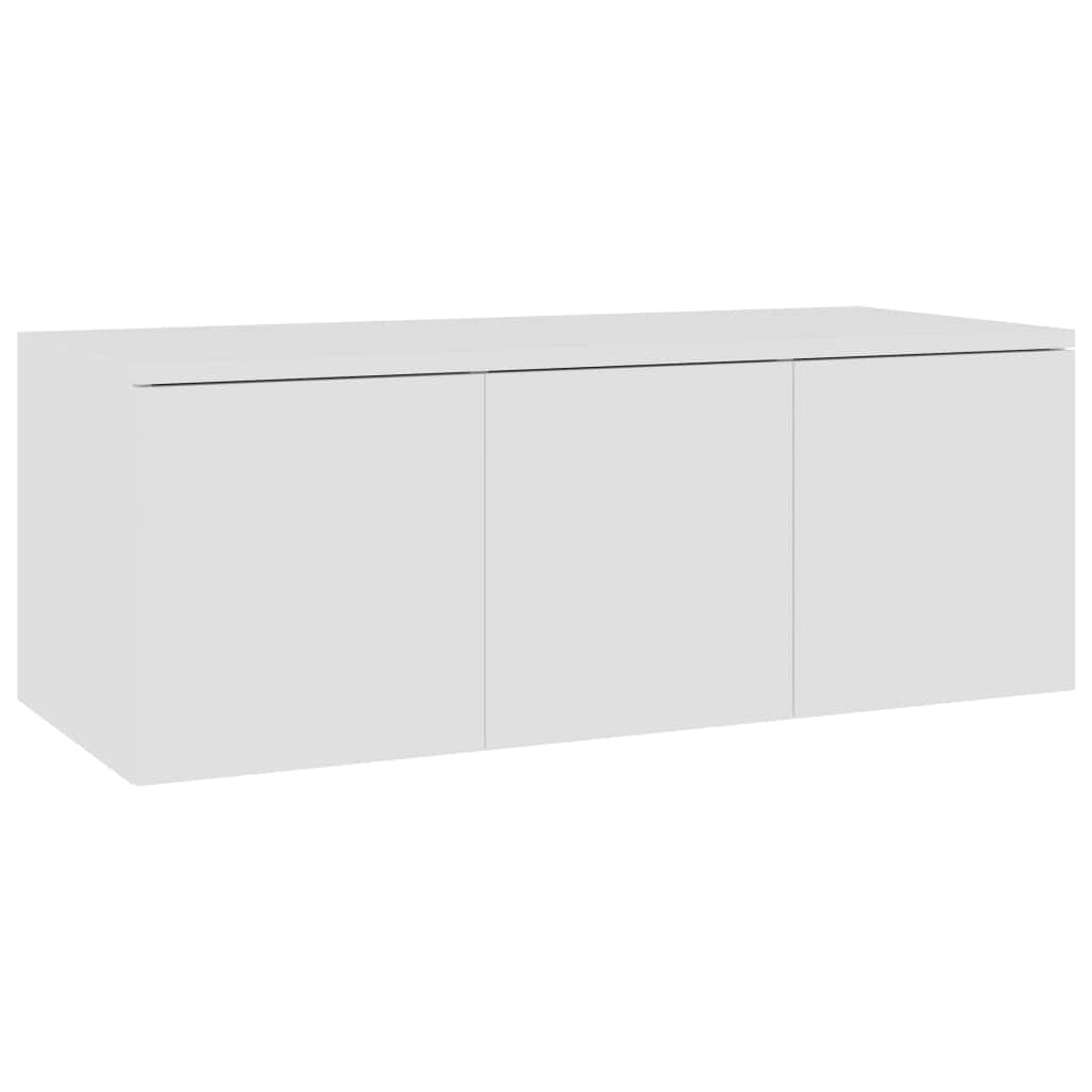 TV Cabinet White Engineered Wood