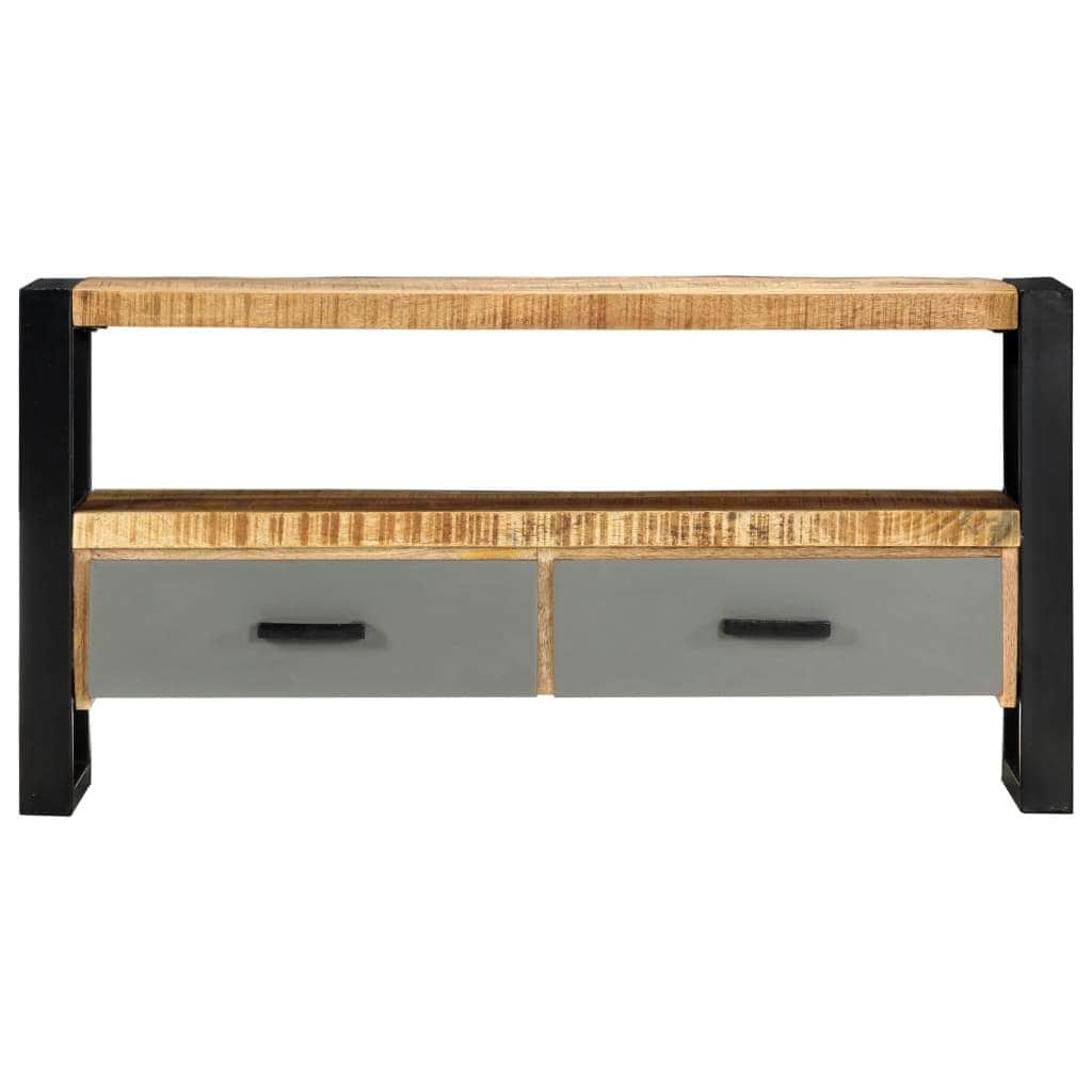 TV Cabinet With 2 drawers Solid Mango Wood