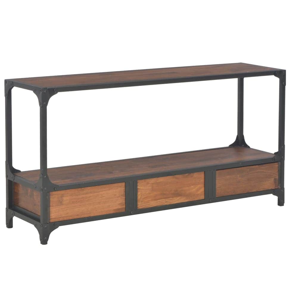 TV Cabinet with 3 Drawers solid pine wood