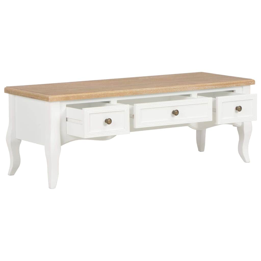 TV Cabinet Wood White, Wood finish