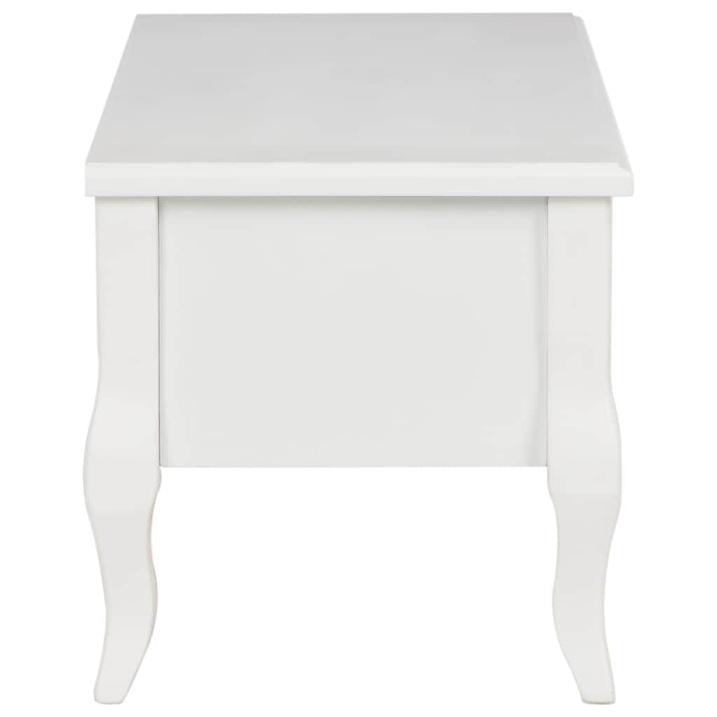 Wood finish - TV Cabinet Wood White
