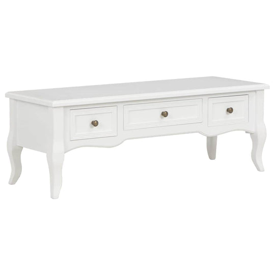 TV Cabinet Wood White - TV mounts & TV units