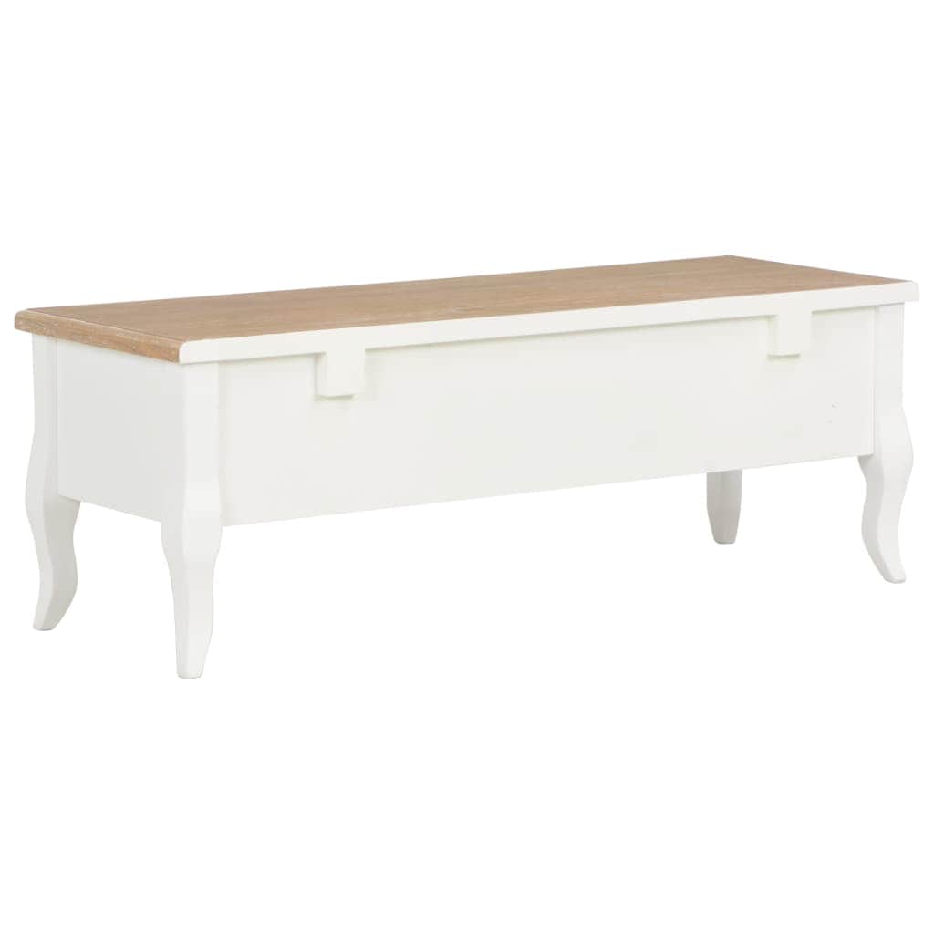 TV Cabinet Wood White, White colour