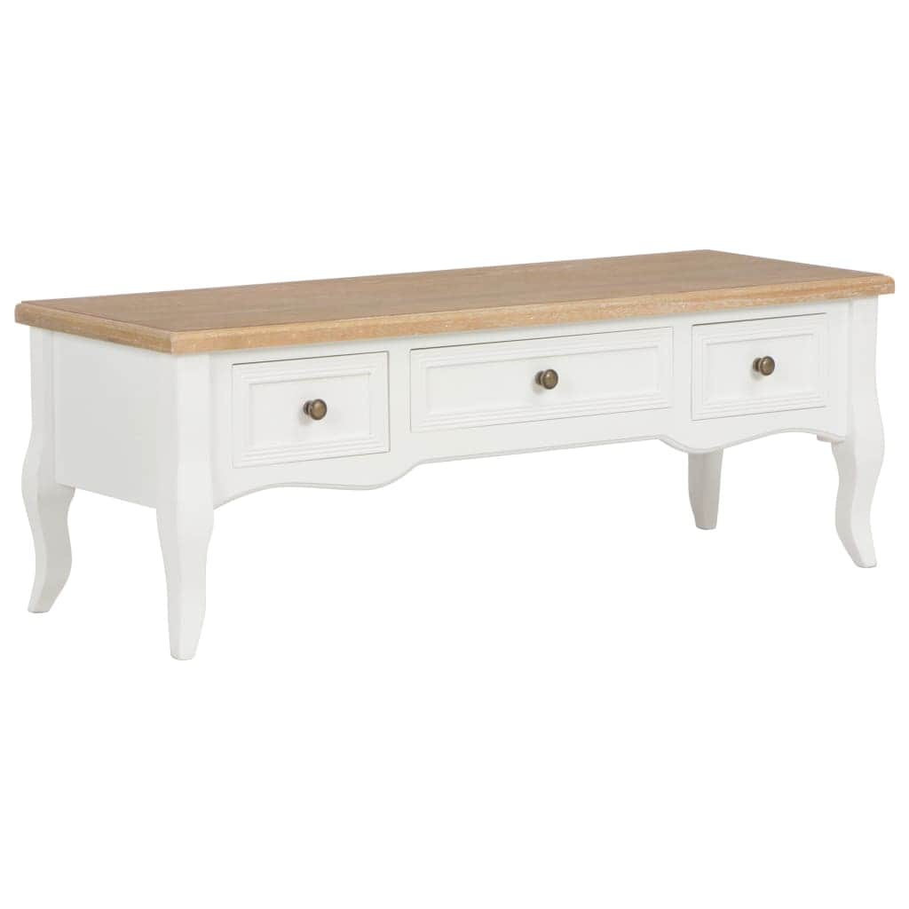 TV Cabinet Wood White | White colour