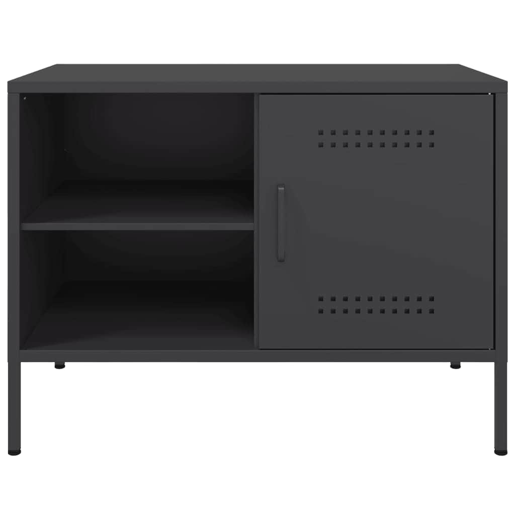 Steel finish - TV Cabinets 2 pcs Black Steel