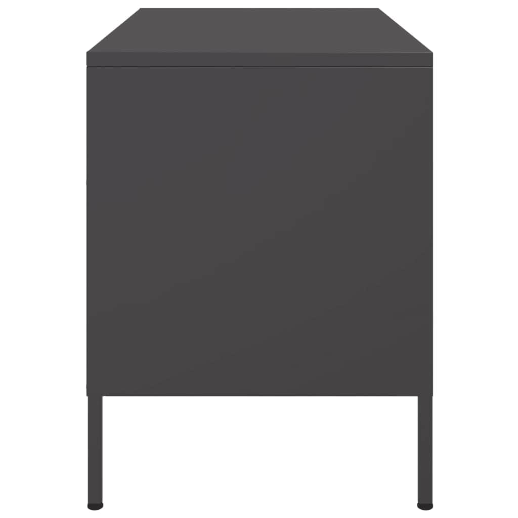 TV Cabinets 2 pcs Black Steel | TV mounts & TV units