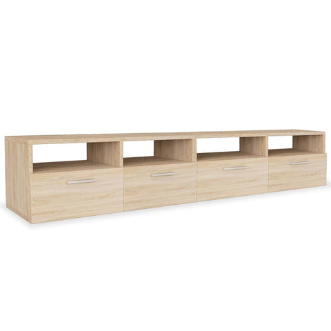 TV Cabinets 2 pcs Chipboard Oak